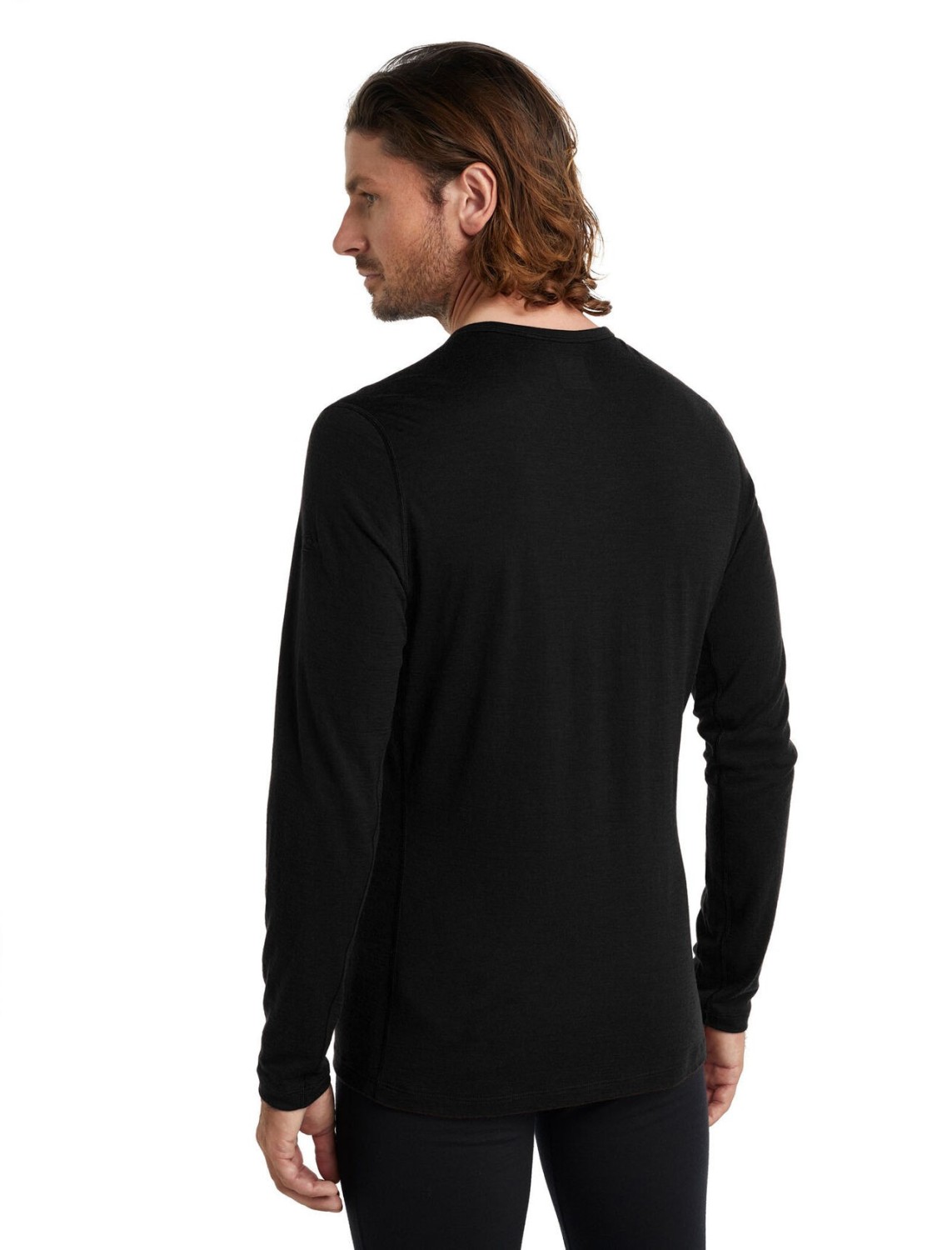 Icebreaker Herren-Langarmshirt 200 Oasis LS Crewe Black