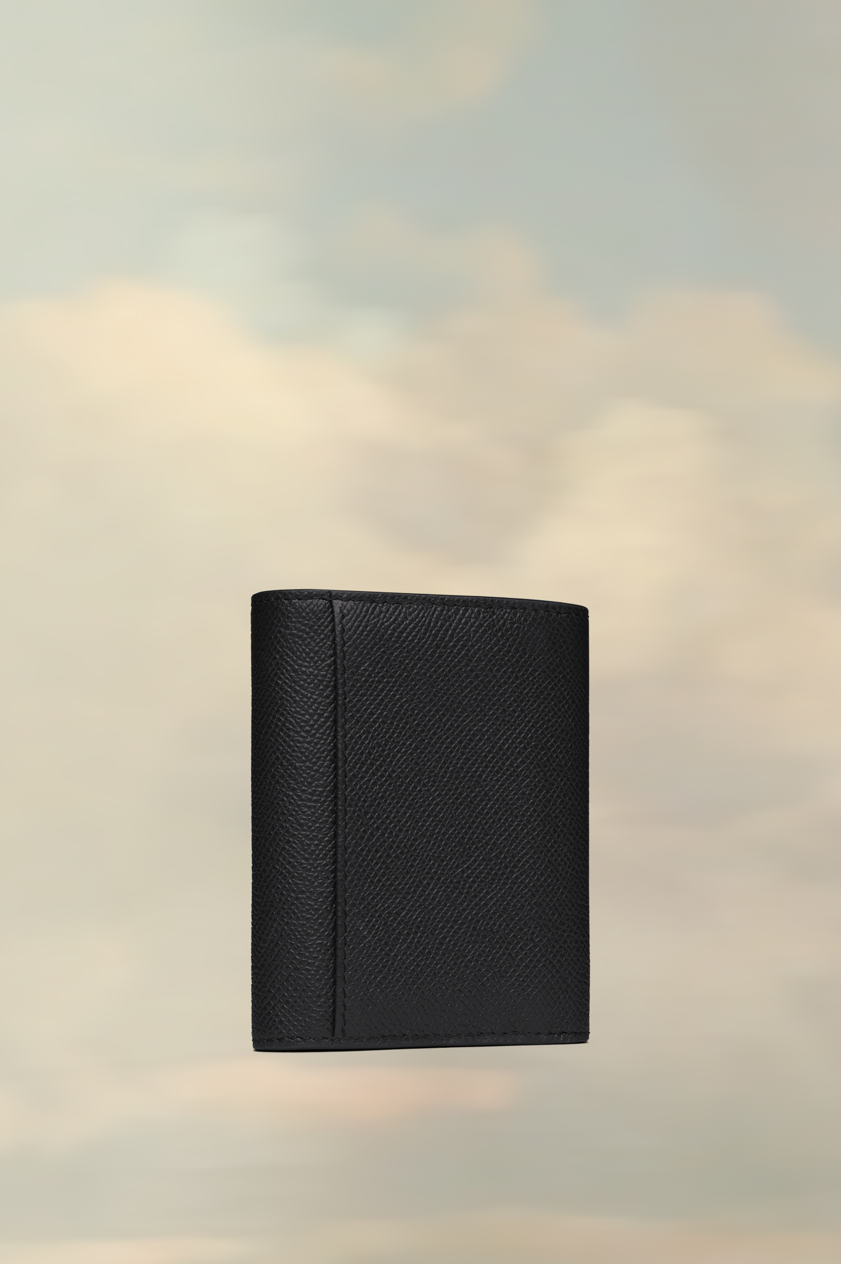 Portefeuille Four stitches noir en cuir Noir