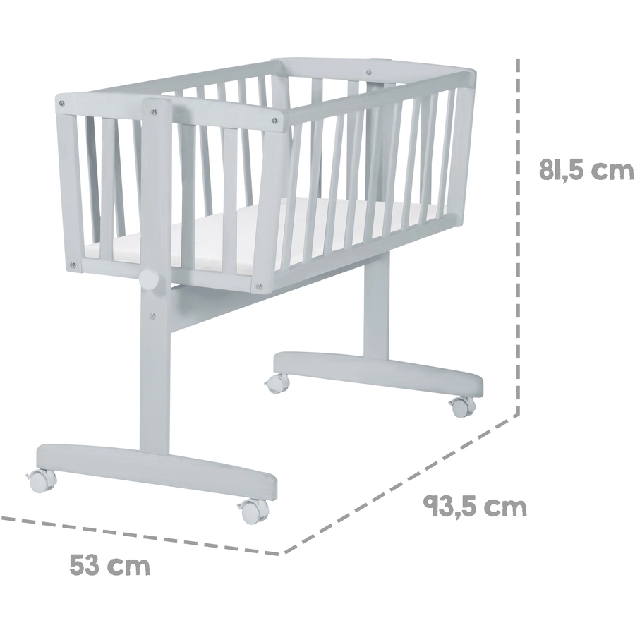 roba Babywiege taupe inkl. Matratze 40 x 90 cm