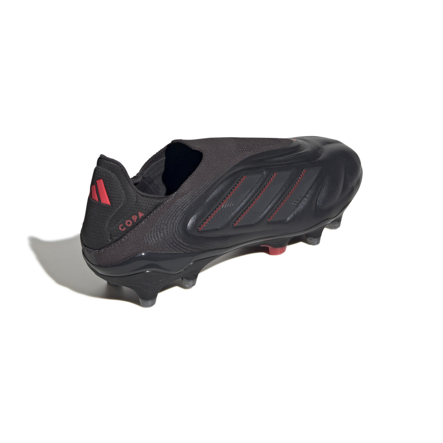 Adidas Copa Pure III Elite Veterloze Gras Voetbalschoenen (FG) Zwart Donkergrijs Rood