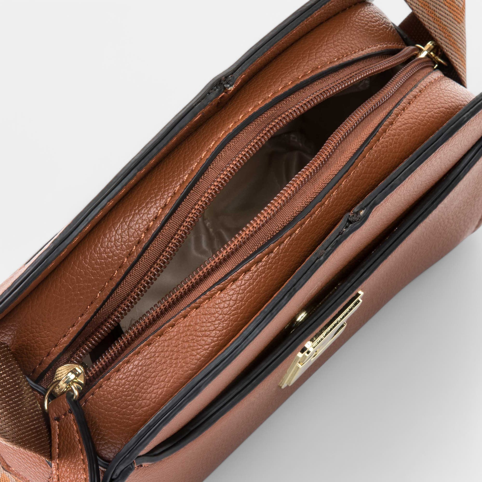 Sac bandoulière cognac
