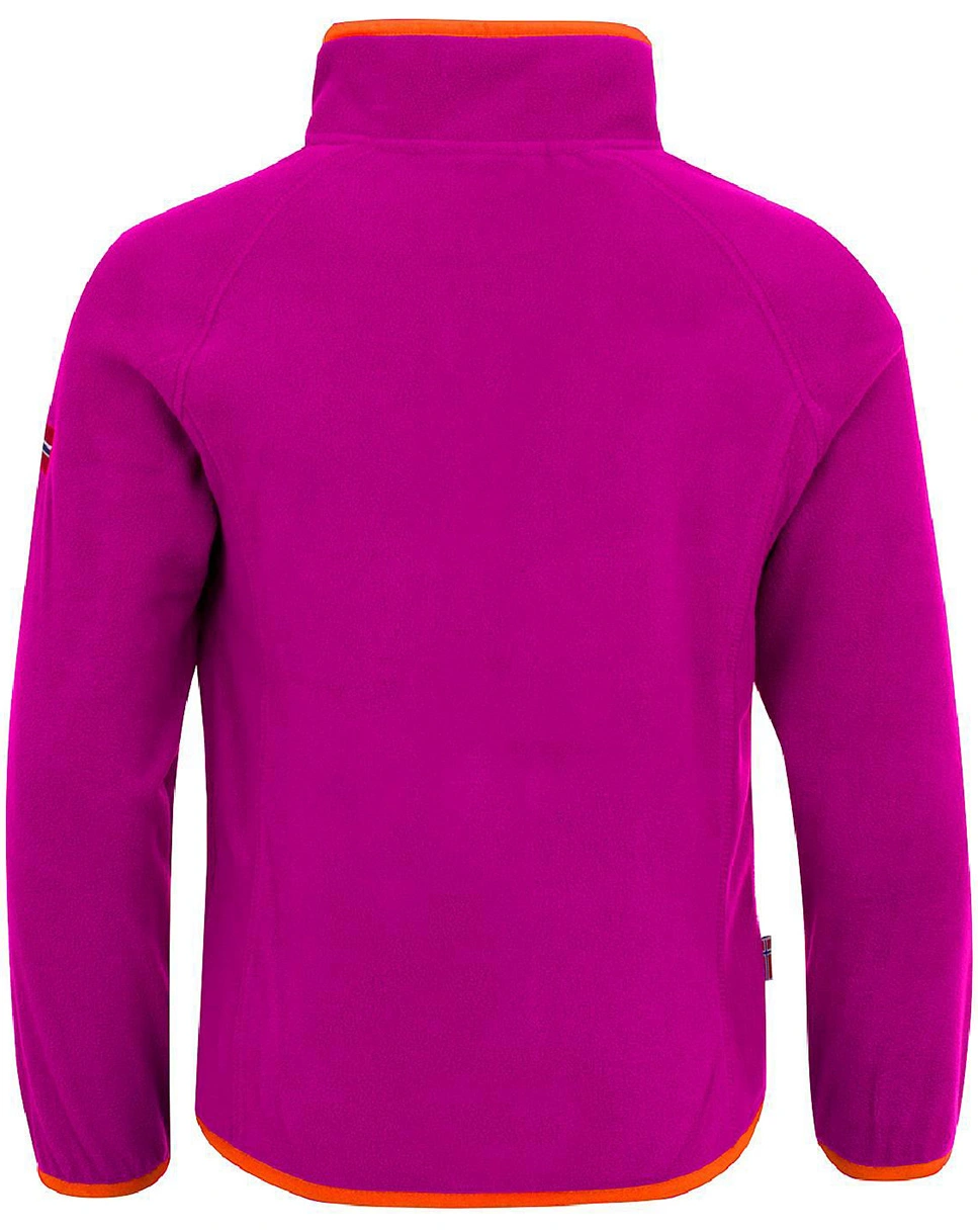 Fleece-PulloKids NORDLAND in dark pink/orange