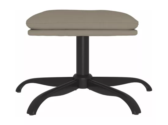 Repose-pied Gris clair 60x60x36 cm Velours