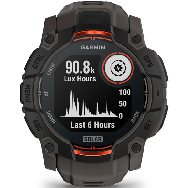 Montre cardio GPS GARMIN INSTINCT 3 50 MM BLACK BEZEL W/ CHARCOAL BAND