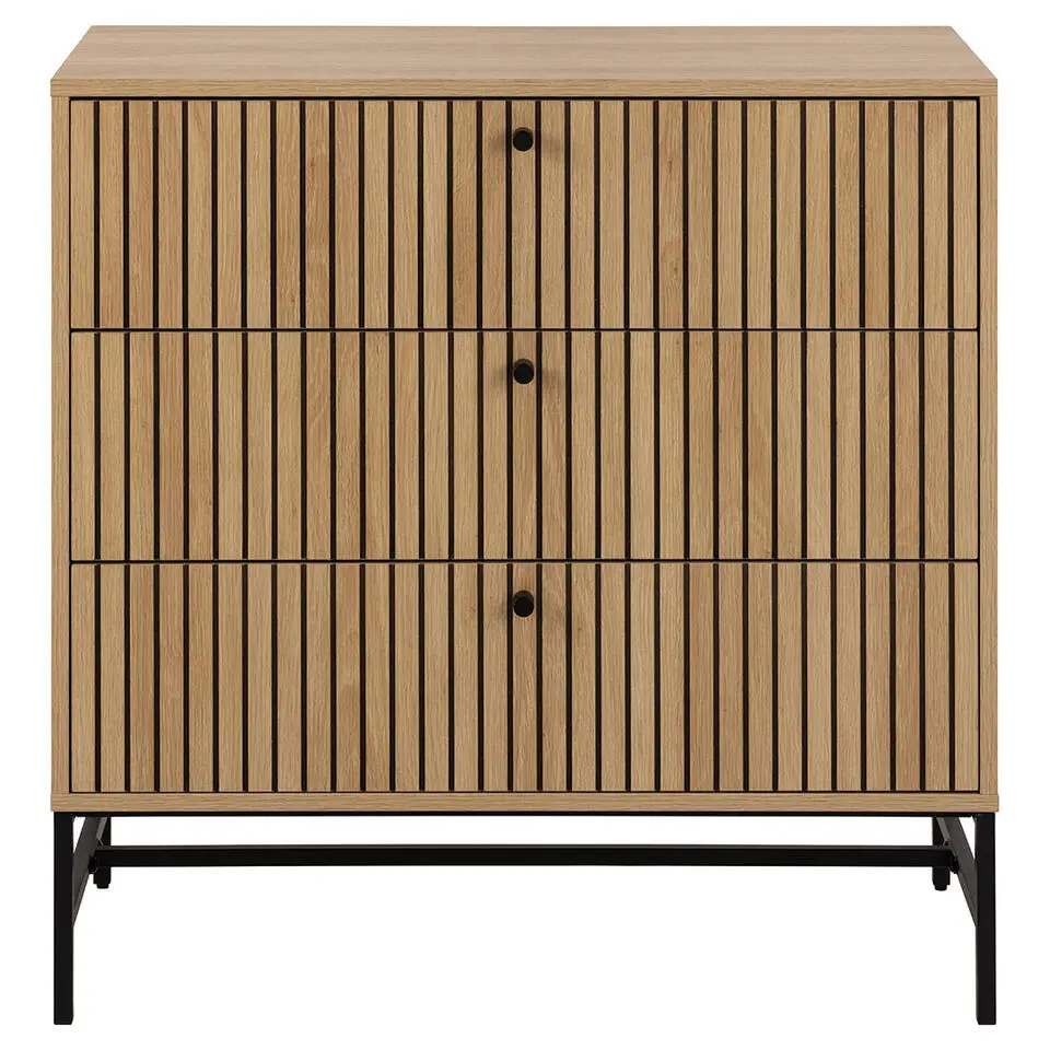Hioshop Dylan kommode 3 lades natuur