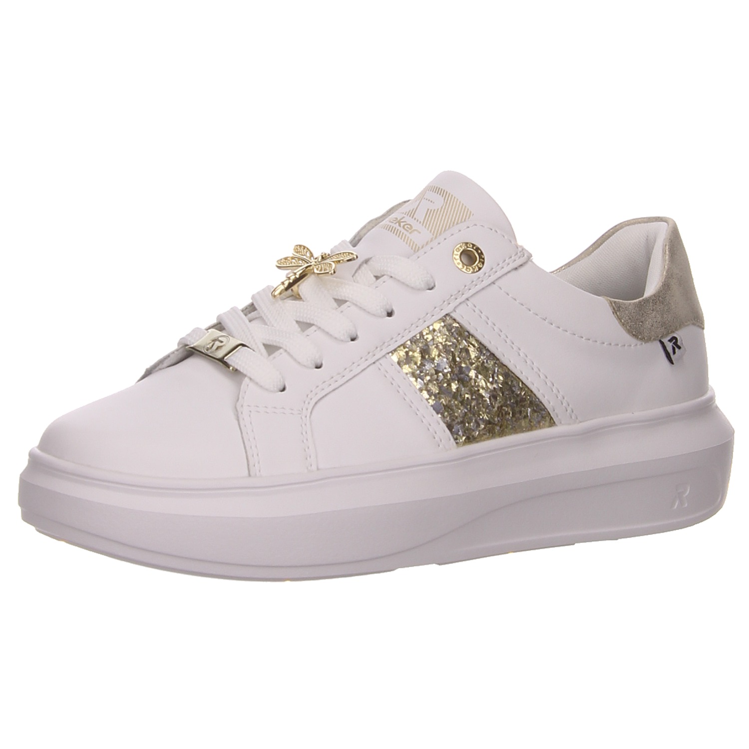 Rieker Sneaker weiß weiss/weiss kombi