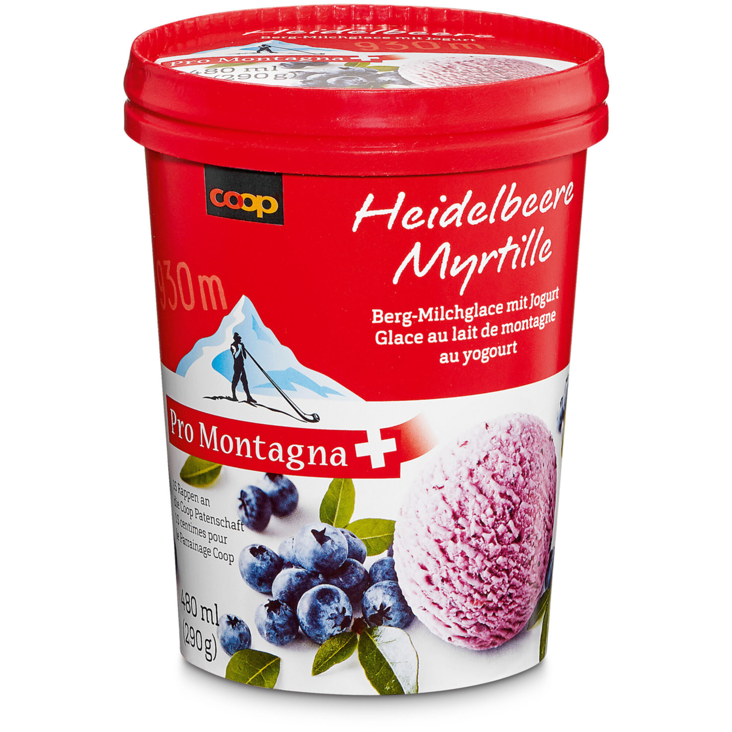 Pro Montagna Glace Berg-Heidelbeer mit Joghurt