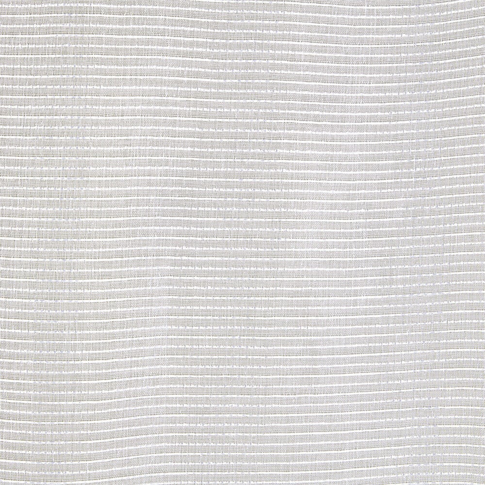 Voilage à oeillets rayures horizontales finition broderie blanc