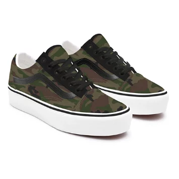 Camo Old Skool Platform Personalizzate