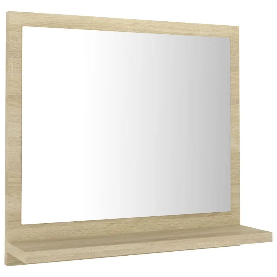 vidaXL - Spiegel - Bruin - Bewerkt hout - 40 x 10.5 x 37 cm
