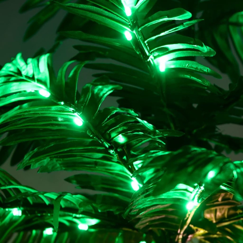 Palmier à led 136 led blanc chaud 220 cm