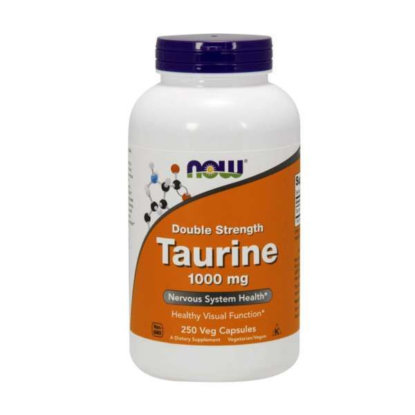 Now Taurina 1000mg 250 Veg Cápsulas