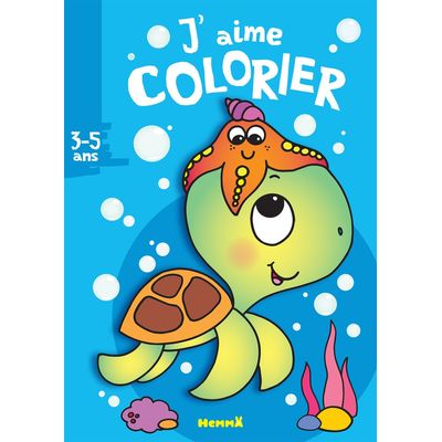 J'aime colorier (3-5 ans) - Tortue