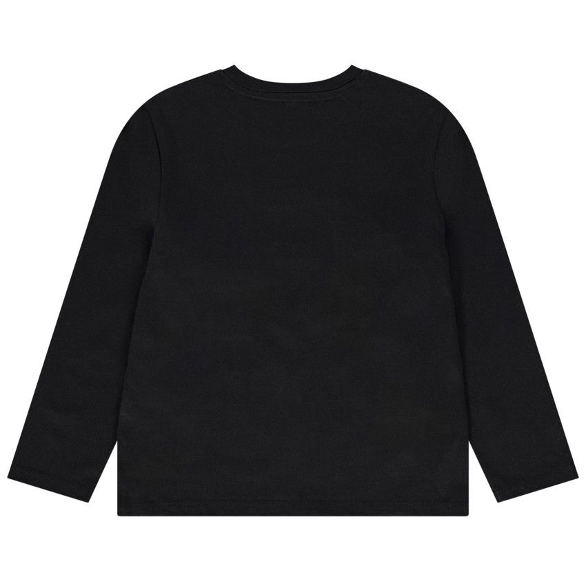 T-shirt manches longues avec sequins magiques pour garçon - Noir