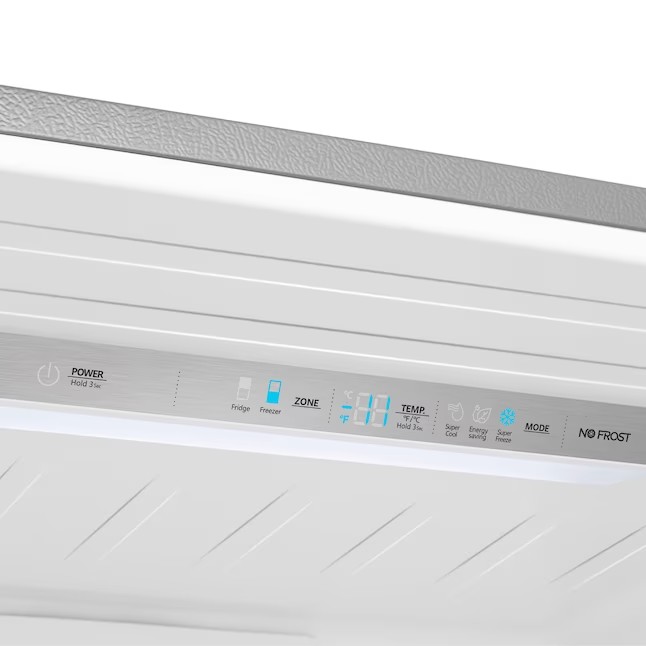 Refrigerador Hisense de 17,2 pés cúbicos com freezer na parte inferior e profundidade de balcão (aço inoxidável resistente a impressões digitais) ENERGY STAR