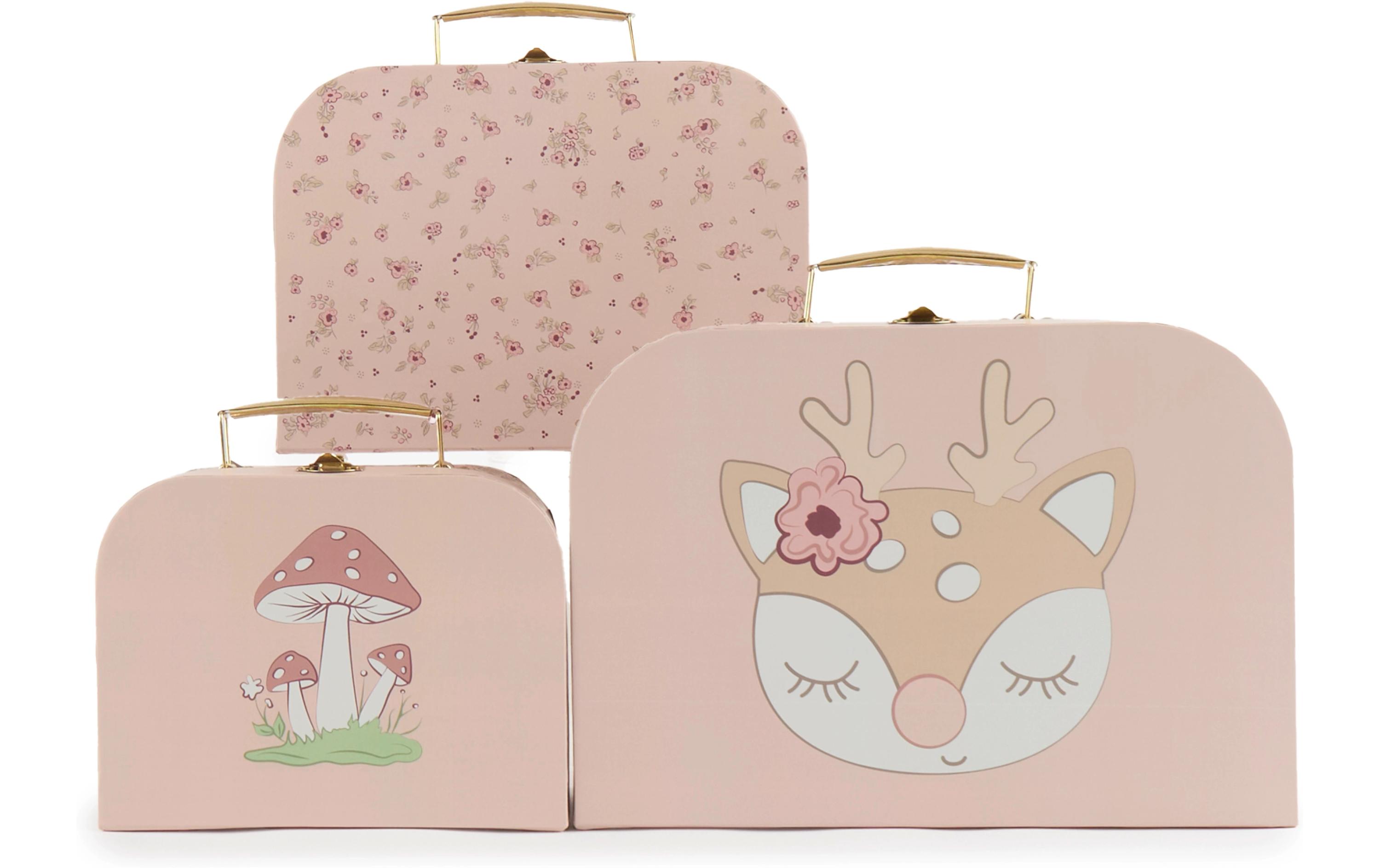 Spielzeugkoffer Ella dreamy flowers 3er SetKofferset zum Aufbewahren von Spielzeugen