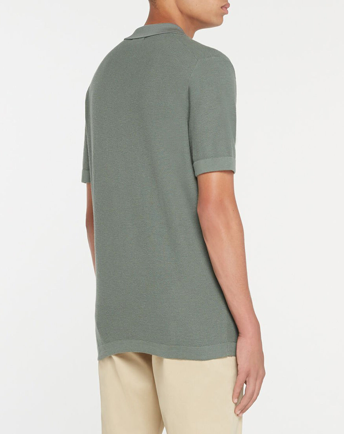 Hackett London Polo en Coton & Soie kaki
