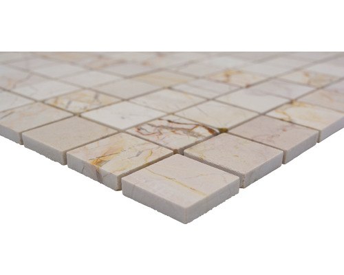 Natuursteenmozaïek MOS 32/2807 beige/goud 30,5x30,5 cm