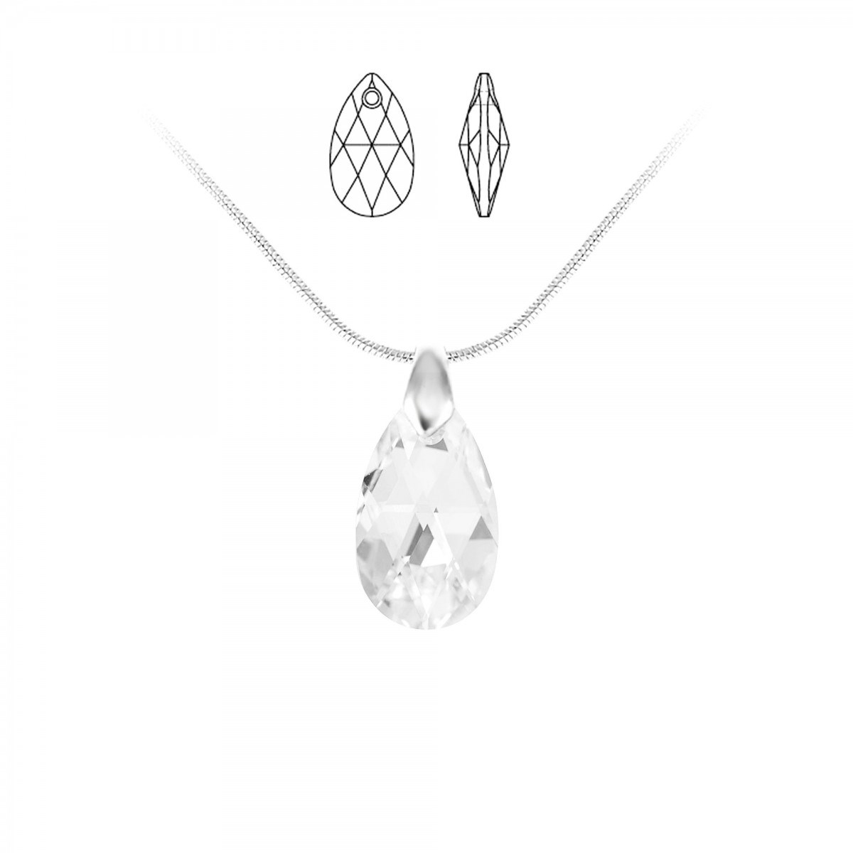 Collier SC Crystal orné de Cristaux scintillants