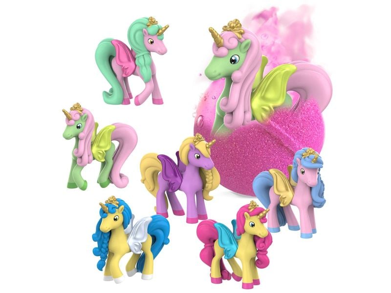 Craze Badespass Inkee Überraschungsbadekugel Galupy Unicorn Vegane Badekugel mit Einhorn-Überraschung