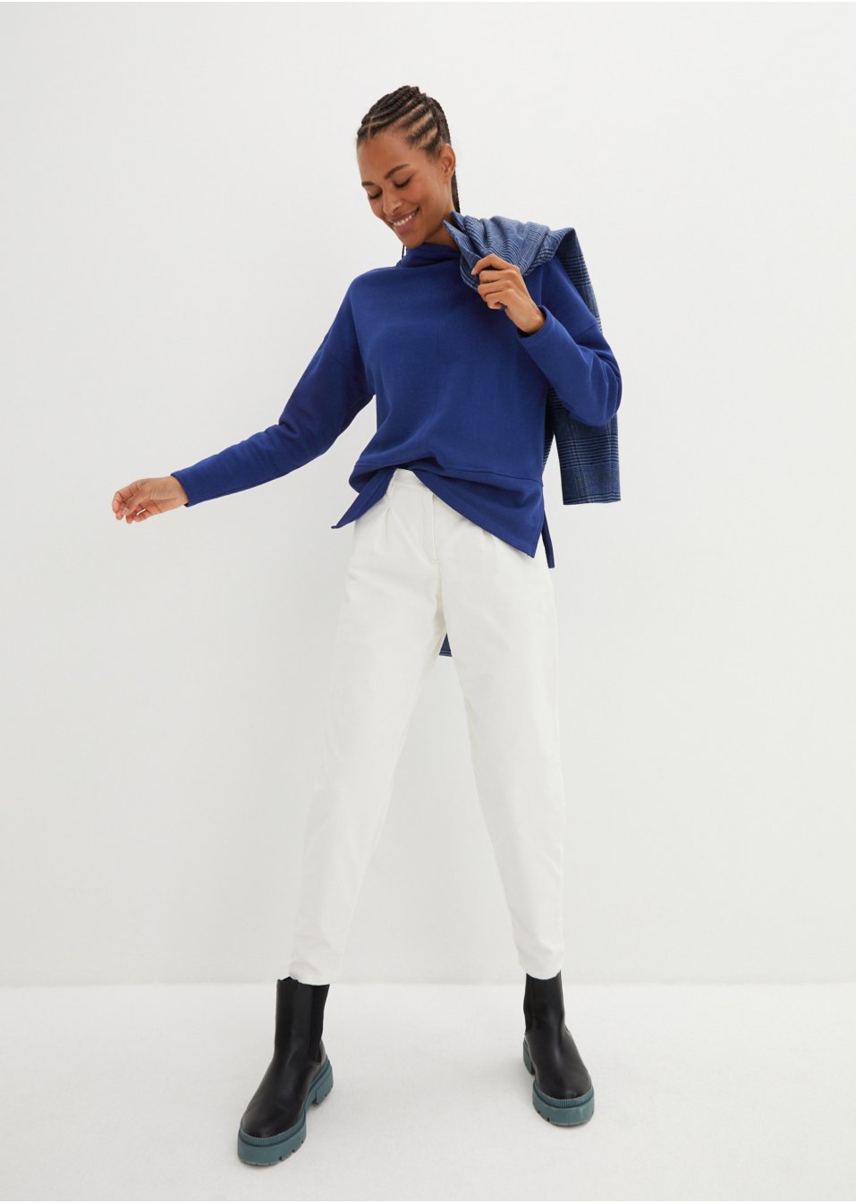 Pantalon velours côtelé Balloon-Fit