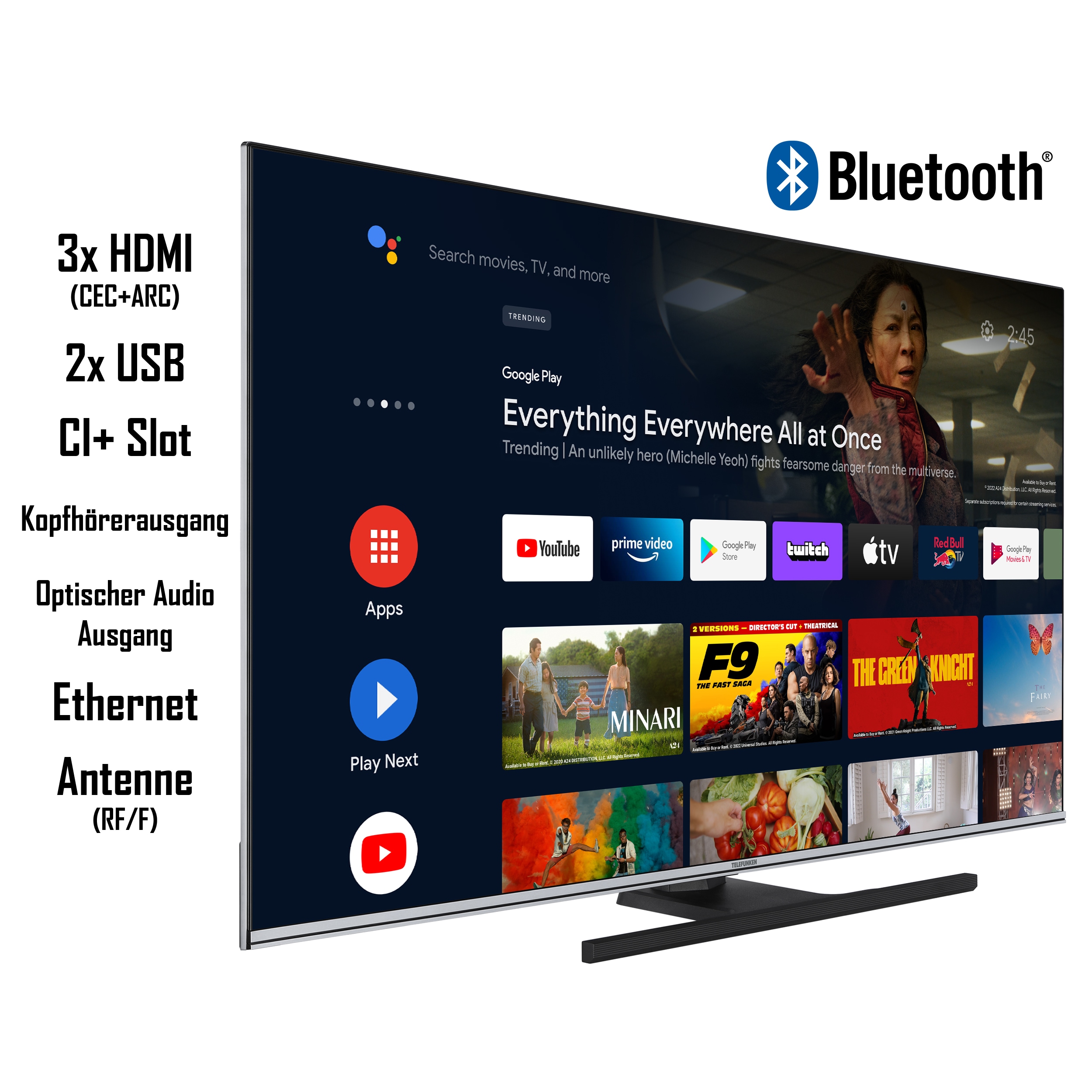 Telefunken QU50AN900M QLED TV 50