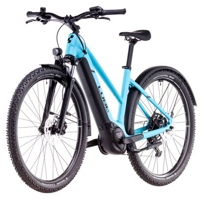 VTC Électrique Cube Nuride Hybrid Performance 625 Allroad Trapeze Shimano Cues 9V 625 Wh 29'' Bleu Swimming Pool 2025