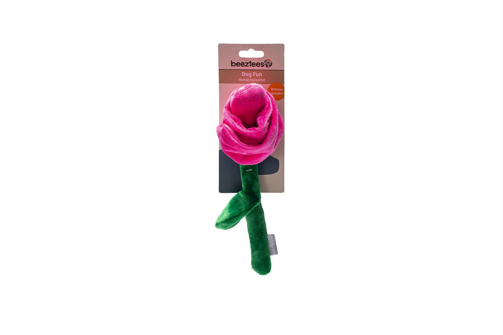 Beeztees Tulp - Knuffel - Hondenspeelgoed - Roze