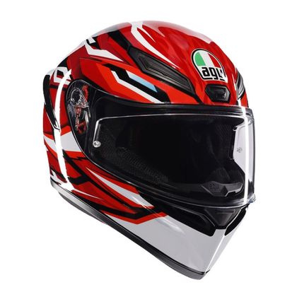 Casque AGV K1 S - LION - Rouge / Blanc