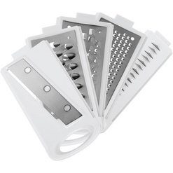 Mandoline multi-usage Mandolino, 5 râpes, blanc