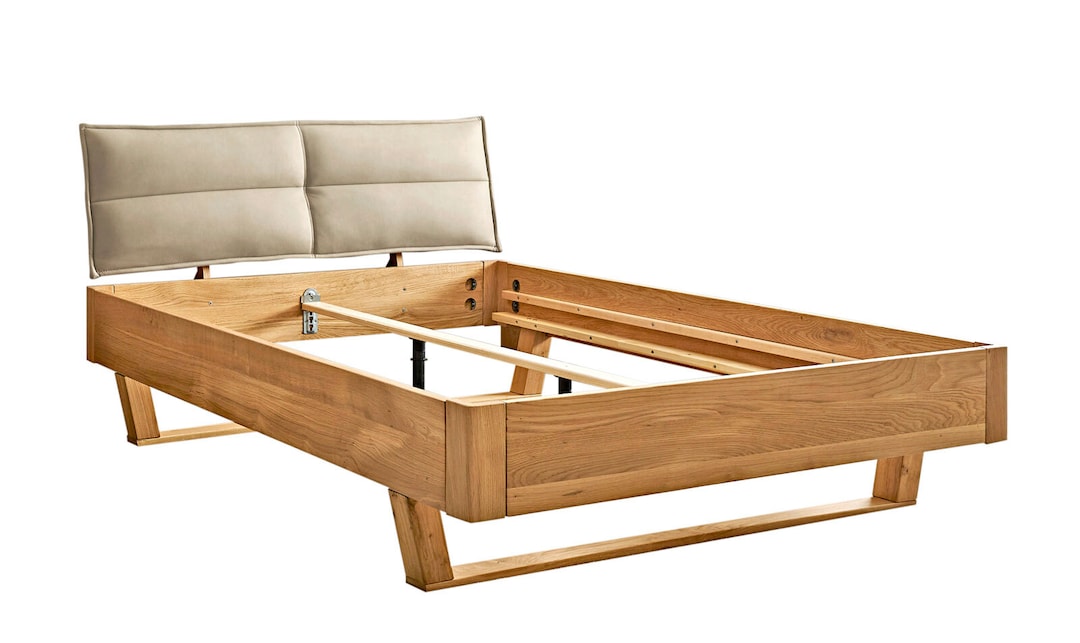 Bettgestell Tjark 140 x 200 cm Eiche massiv