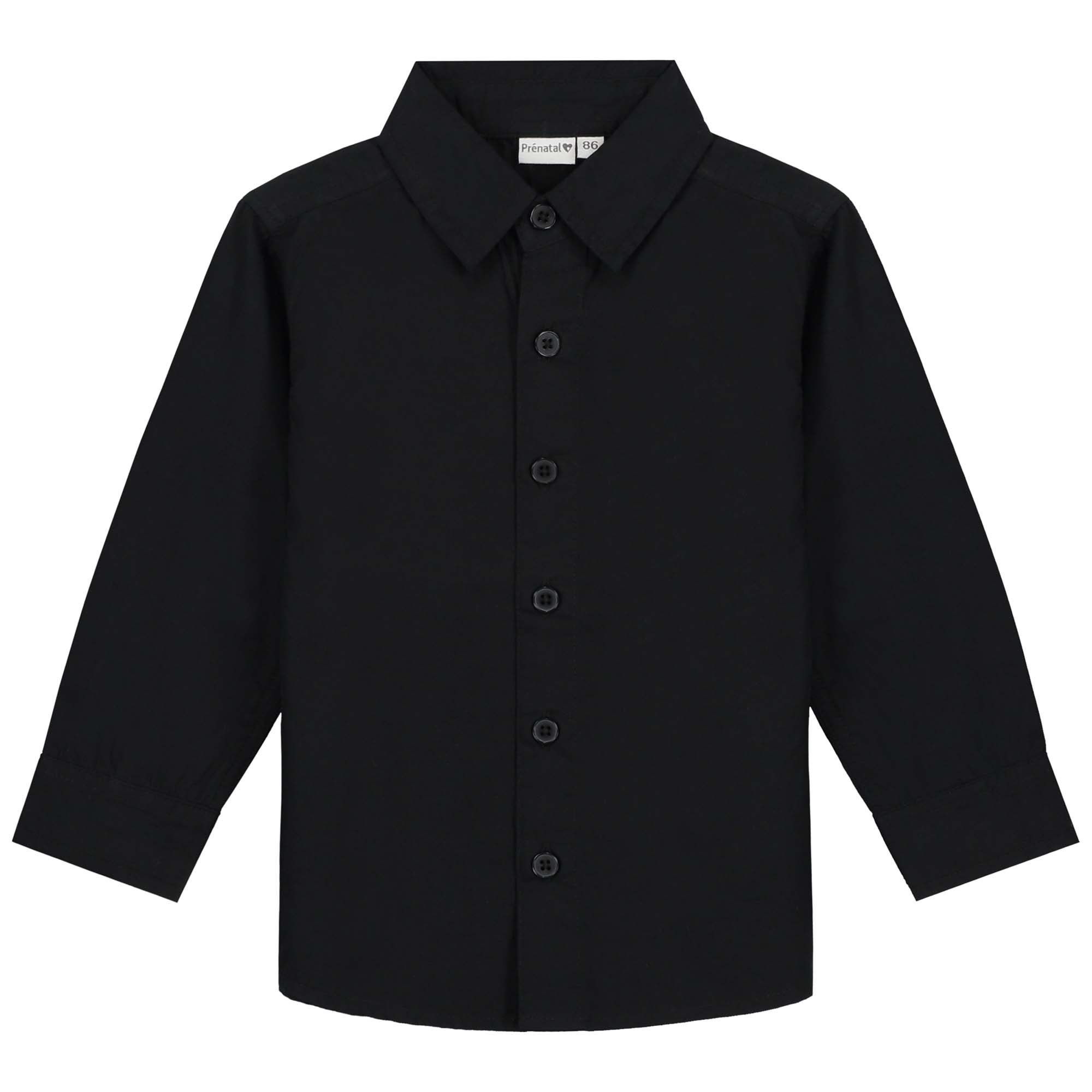 Prénatal peuter blouse lange mouwen effen zwart