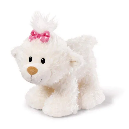 NICI Kuscheltier kleine Bären-Schwester stehend, 25 cm, weiß
