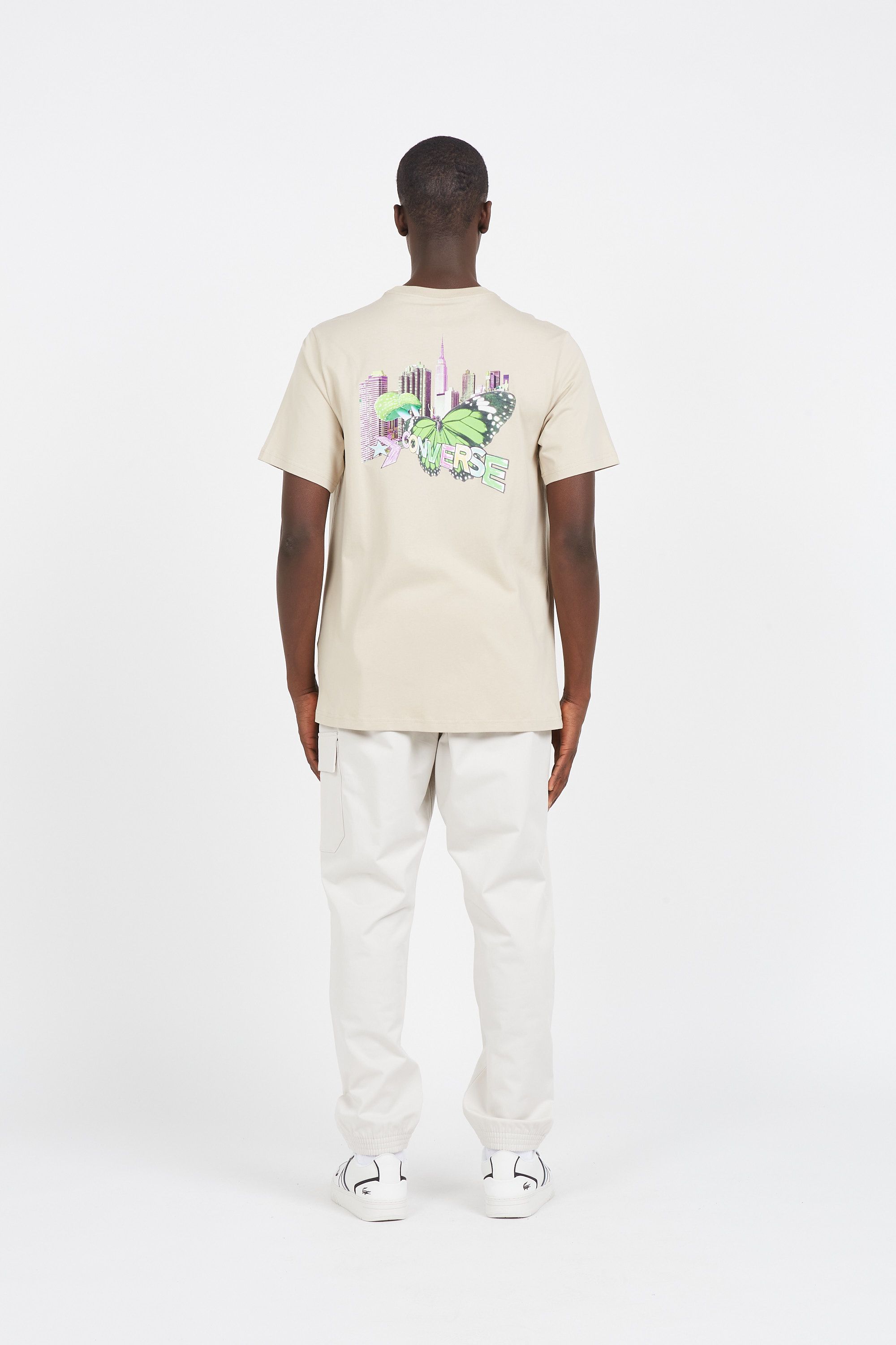 CONVERSE t-shirt CITY BUTTERFLY Beige