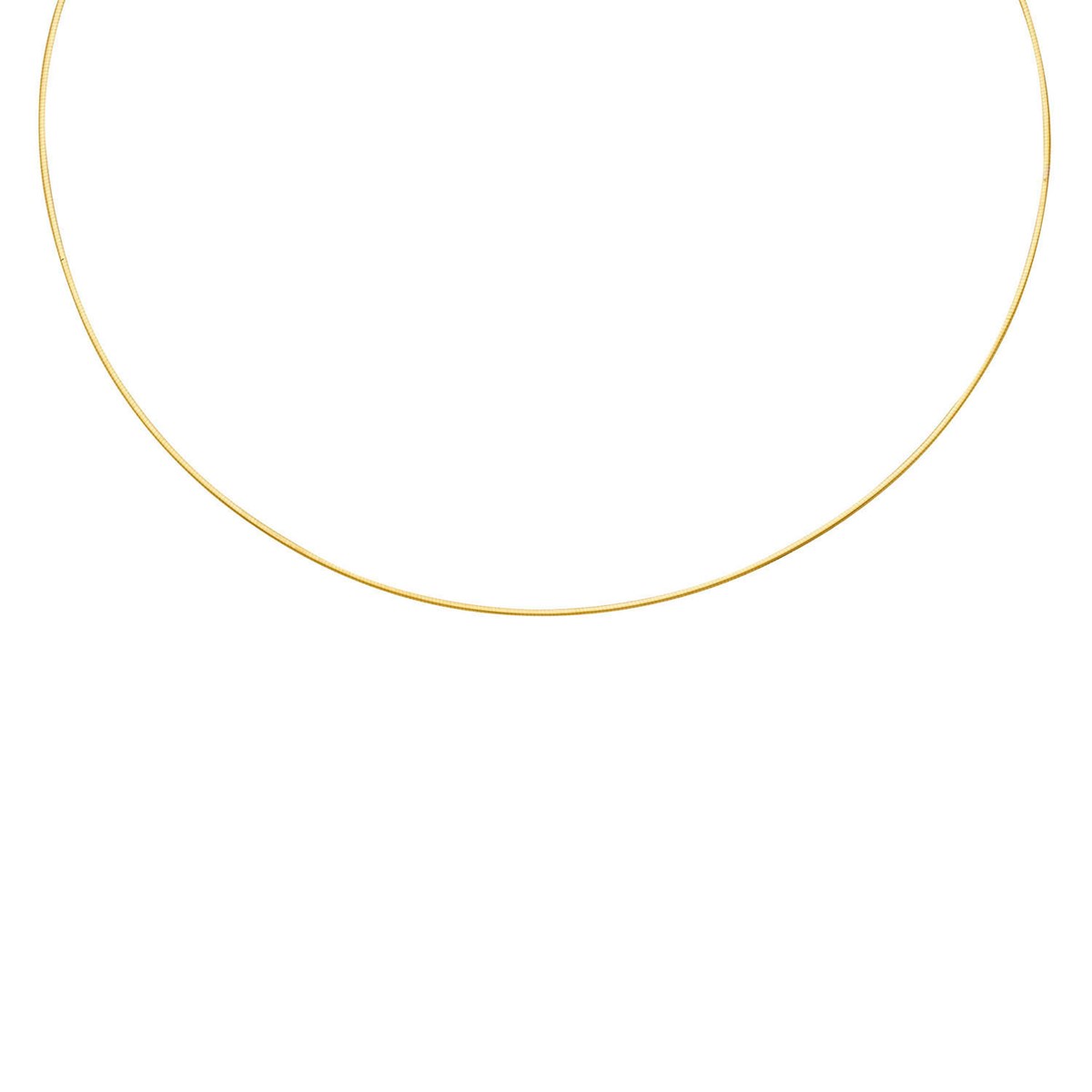 Collier omega réversible or bicolore 18 carats