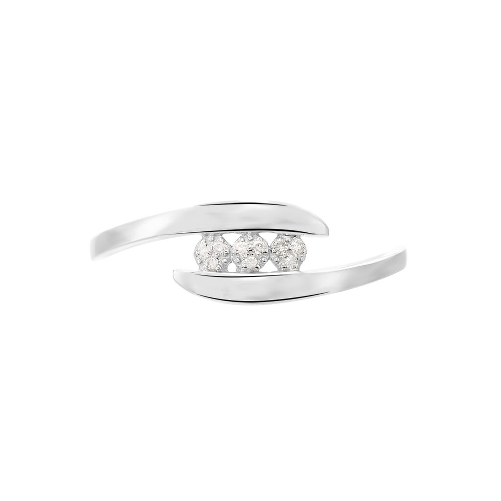 Bague Delphine Or Blanc Diamant