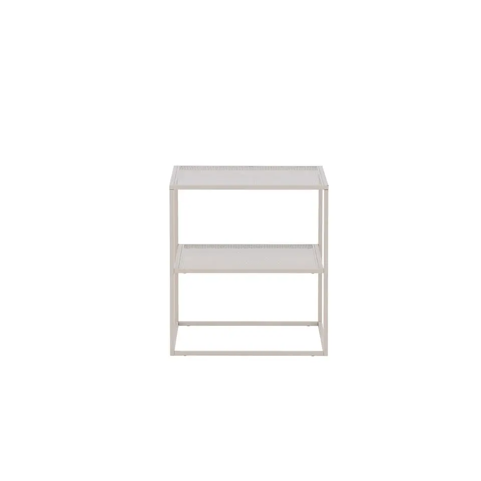 Bijzettafel Beige Metaal - 55x55x60cm - Netz