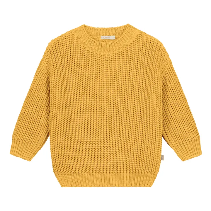 Yuki Pull Chunky Coton Bio | Jaune