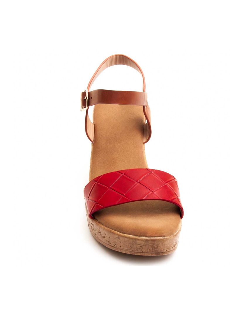 Fanna Red Platform Sandals