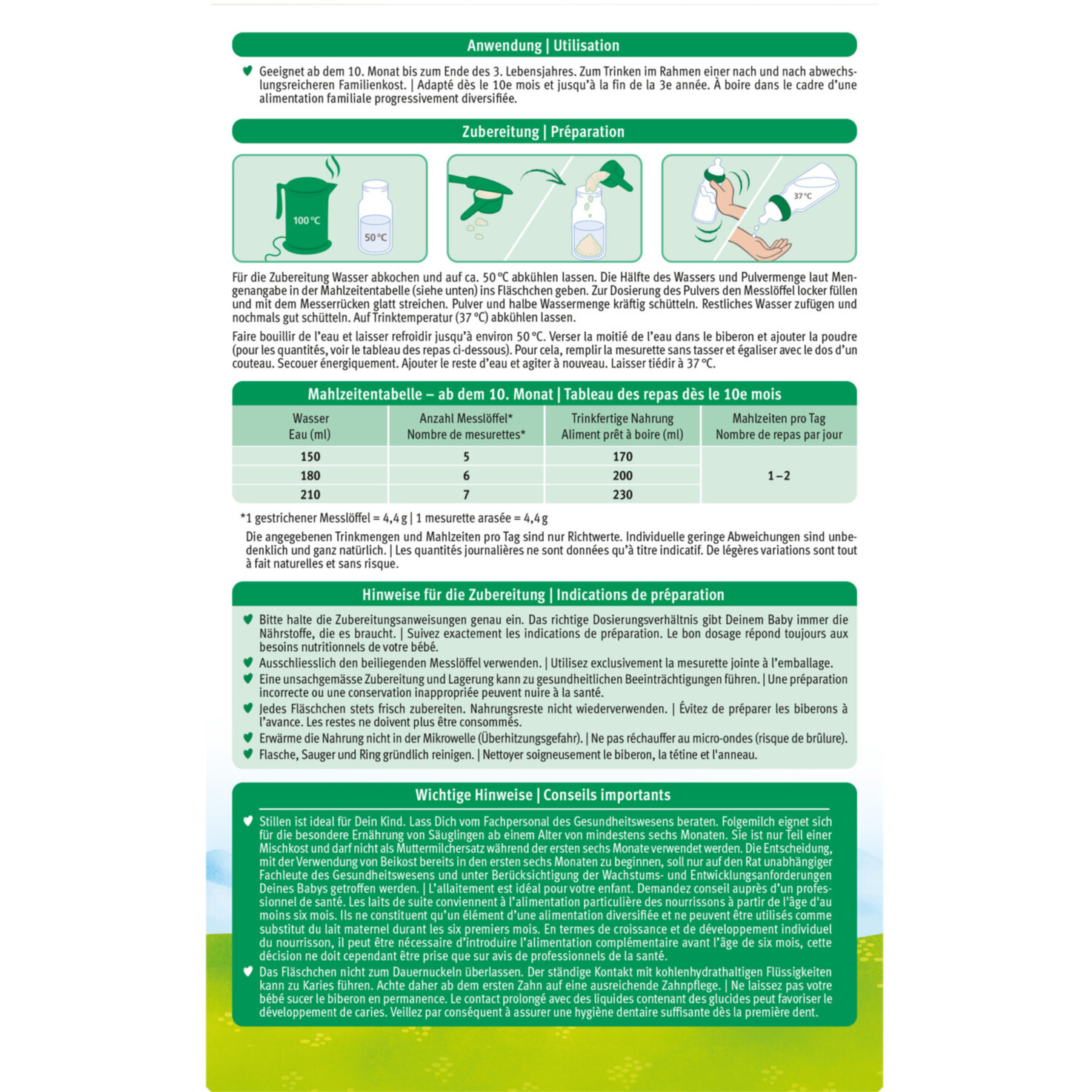 Holle Bio-Folgemilch 3 Ziegenmilch 9+ Monate