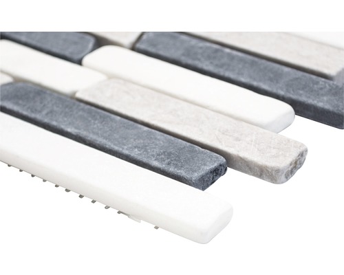 Natuursteenmozaïek MOS BRICK 1125 30,5x32,2 cm beige/grijs/wit