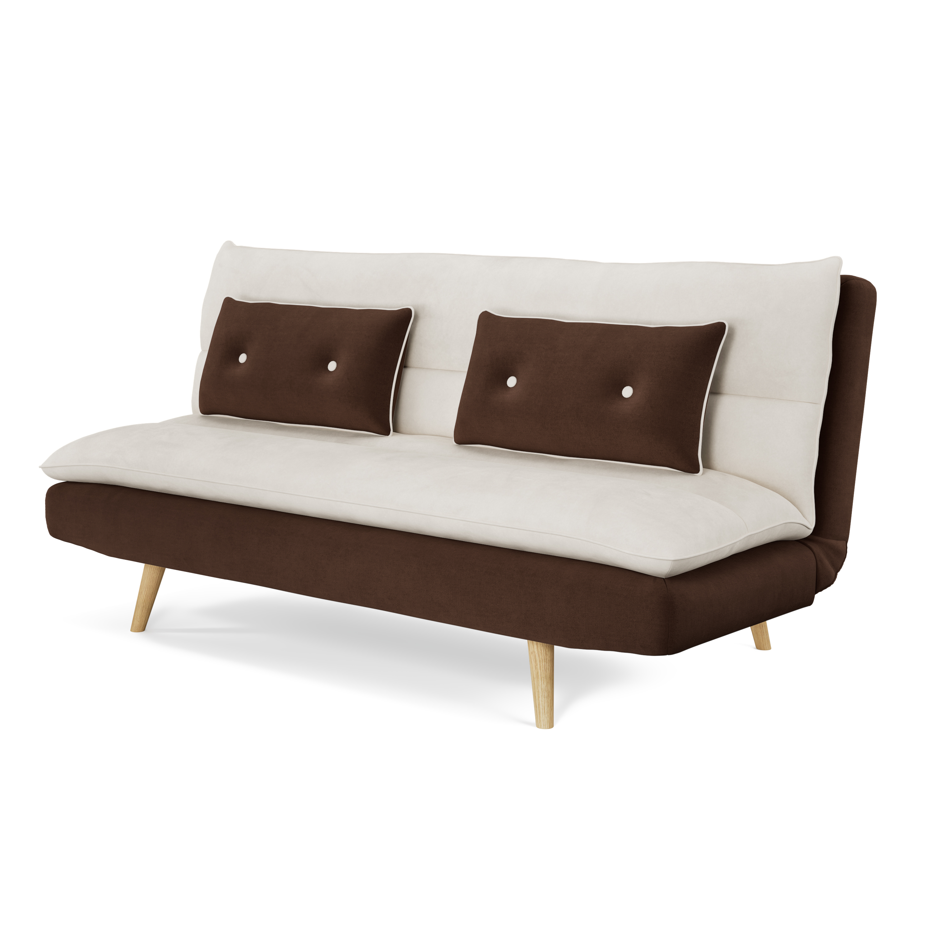Schlafsofa ANDRI braun/beige