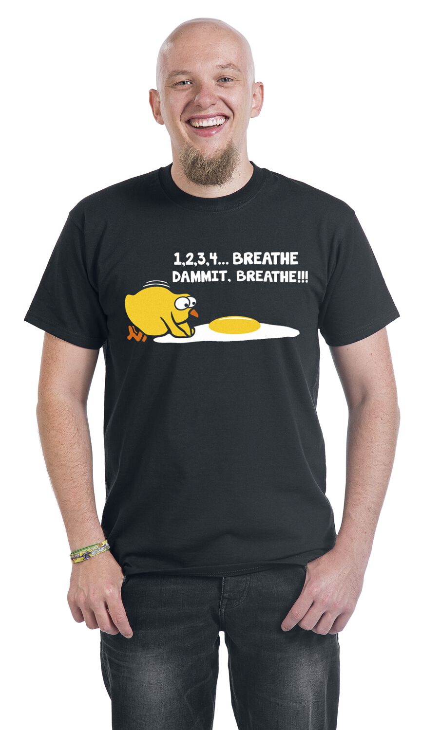 1, 2, 3, 4... Breathe, dammit, breathe!!! | Slogans T-Shirt Manches courtes