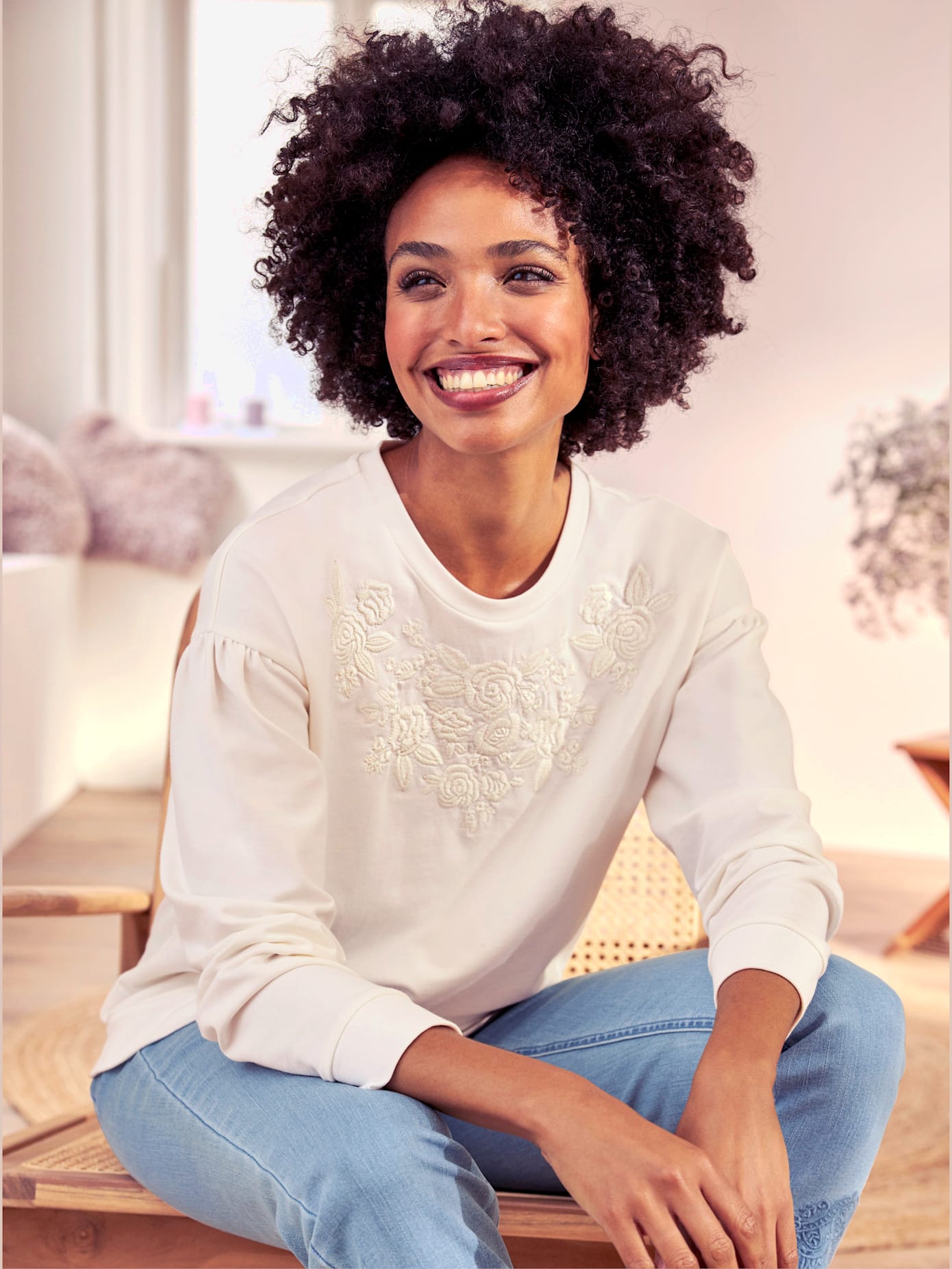Sweat-shirt pur coton