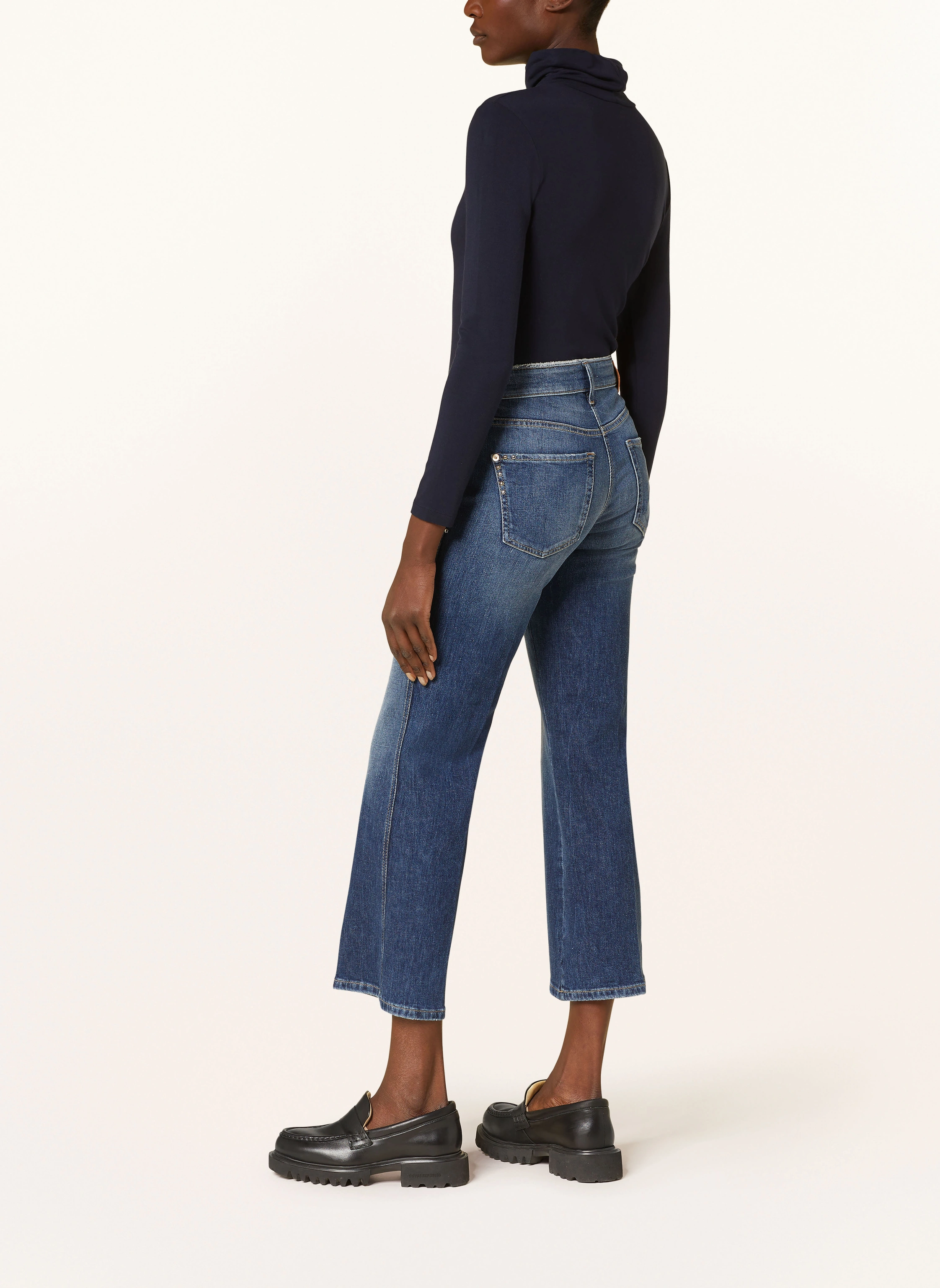 CAMBIO Bootcut Jeans FRANCESCA mit Nieten