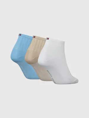 Pacote com 3 pares de meias curtas em espinha de peixe