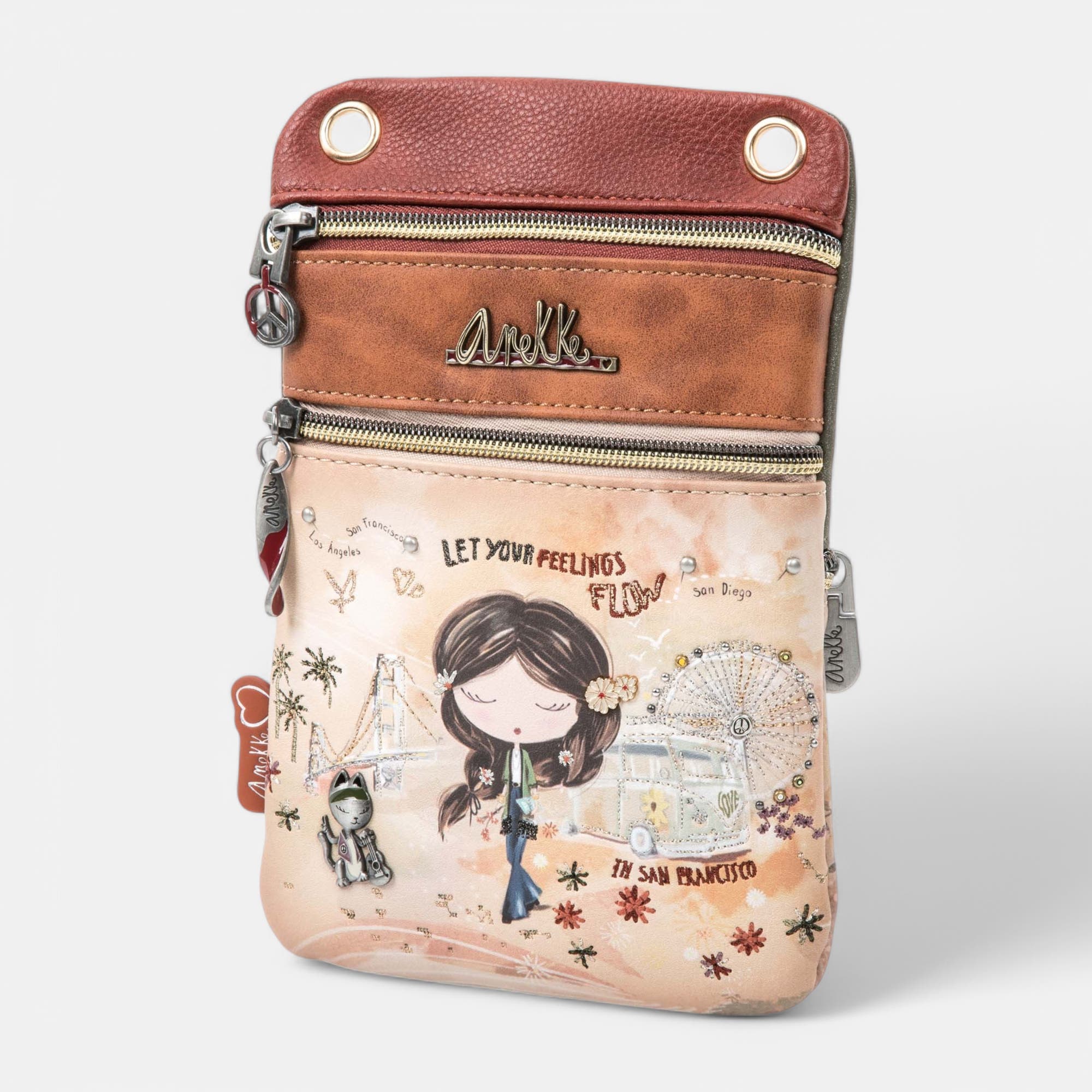 Pochette pour téléphone multicolore