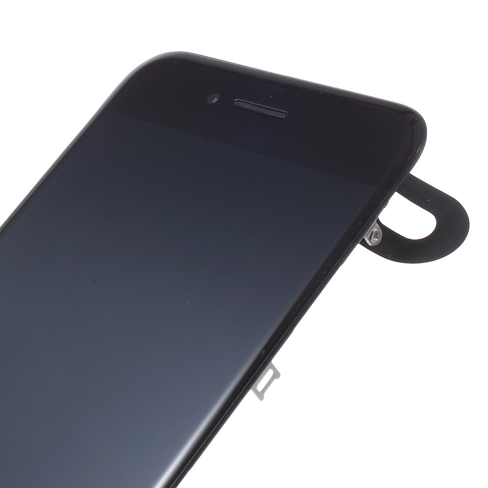 iPhone 7 Komplettdisplay (Digitizer, LCD, Rahmen, Front Kamera, Metallplatte) - Schwarz
