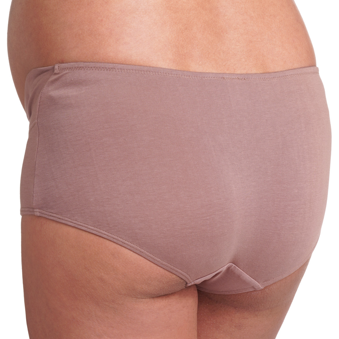 Gina Mama 3 Damen Umstands-Slips aus Bio-Baumwolle rosa / braun / schwarz