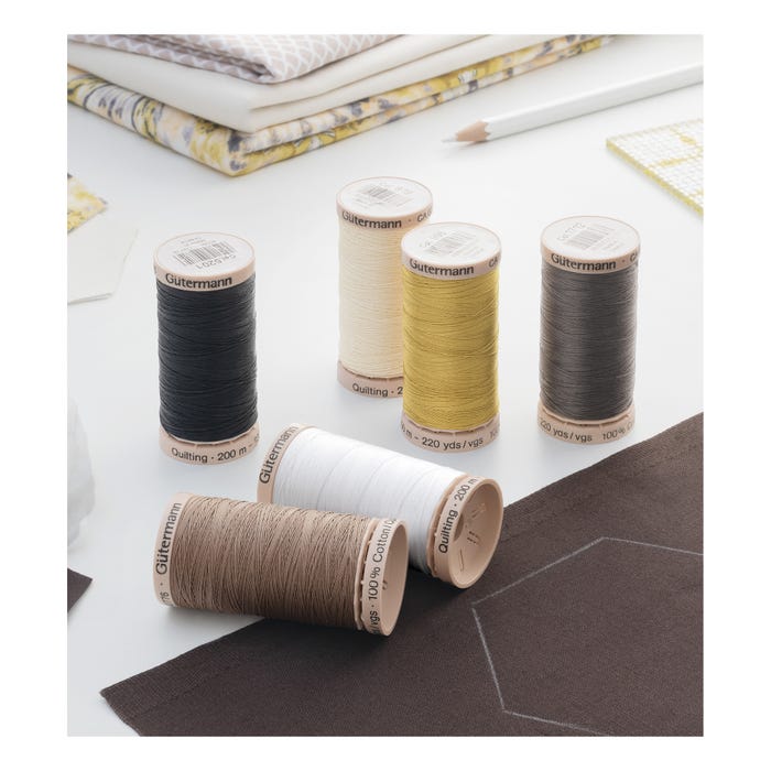 Gûtermann-Set 6 spoelen quilting 200m - Gütermann